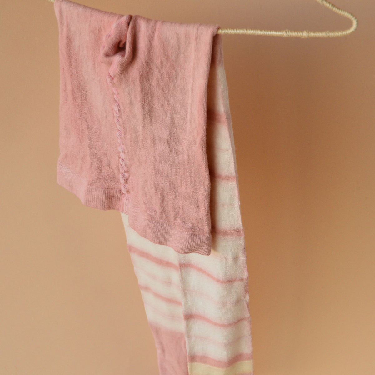 Plant Dyed Shibori Women's Organic Wool Tights