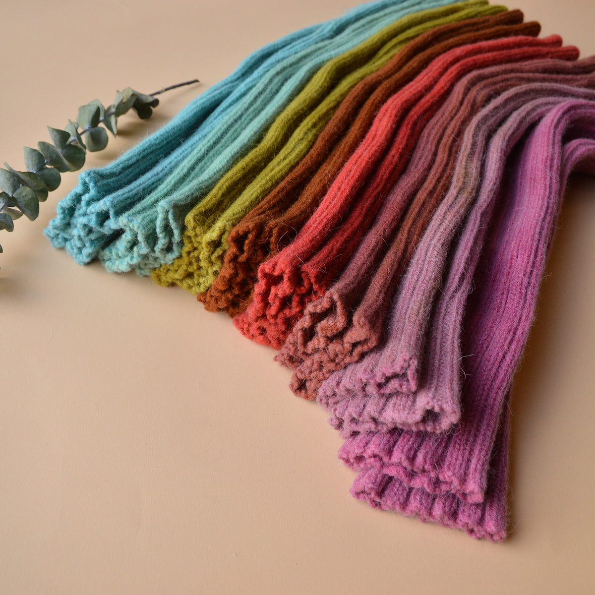 Plant Dyed Chunky Wool/Alpaca Rib Legwarmers (Teen-Adults) *Returning 2026