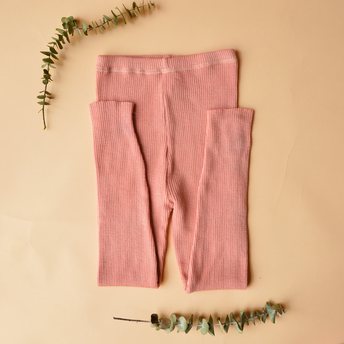 Plant Dyed  Fine Knitted Merino Rib 3/4 Length Leggings (Women 8-12) *Returning 2026