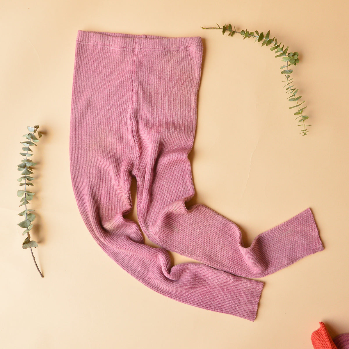 Plant Dyed  Fine Knitted Merino Rib 3/4 Length Leggings (Women 8-12) *Returning 2026