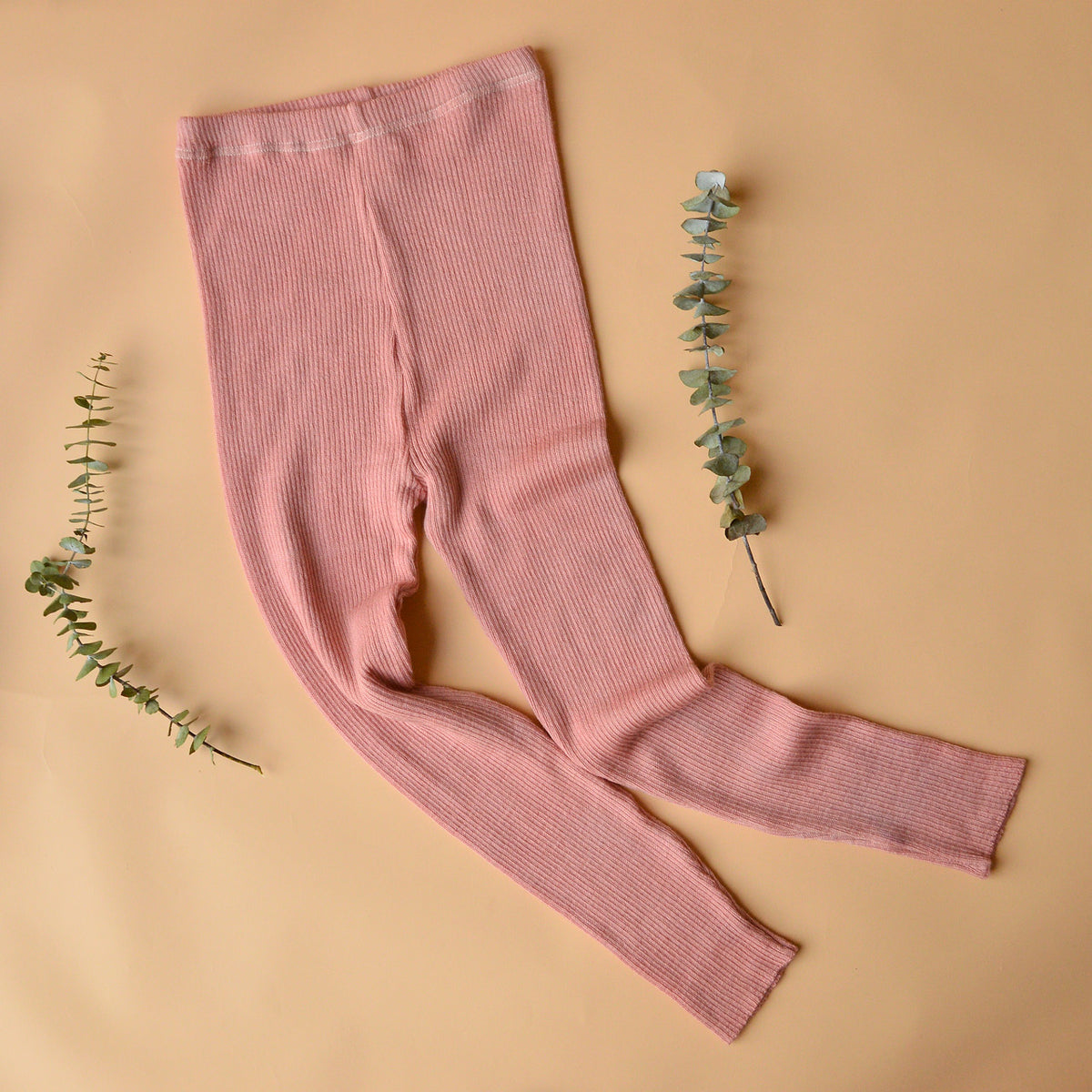 Plant Dyed  Fine Knitted Merino Rib 3/4 Length Leggings (Women 8-12) *Returning 2026