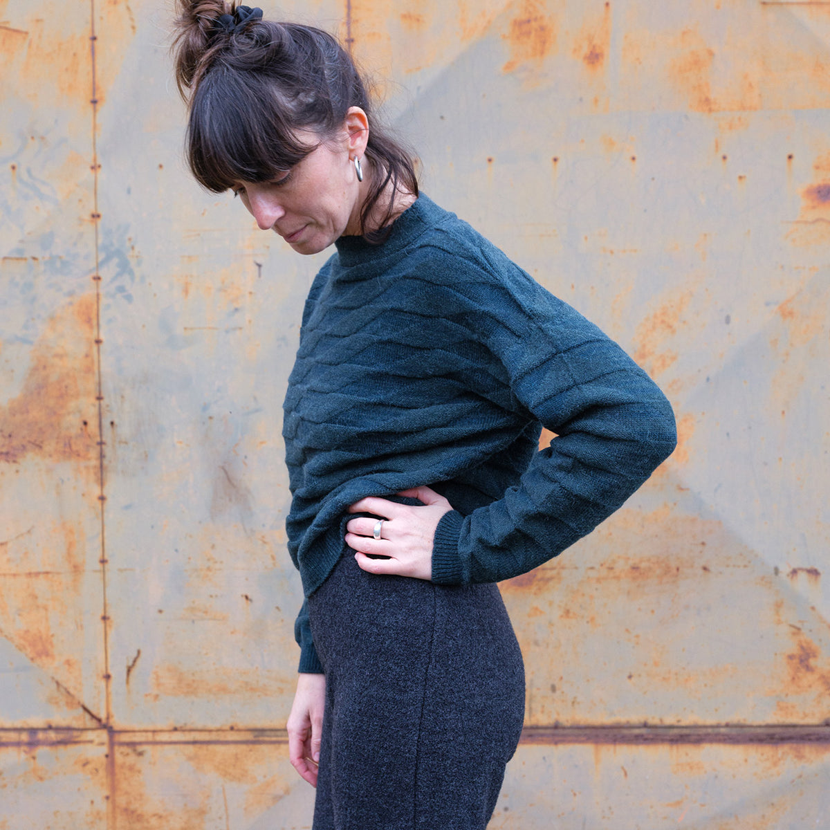 Astra Jumper - Alpaca/Merino - Dark Forest