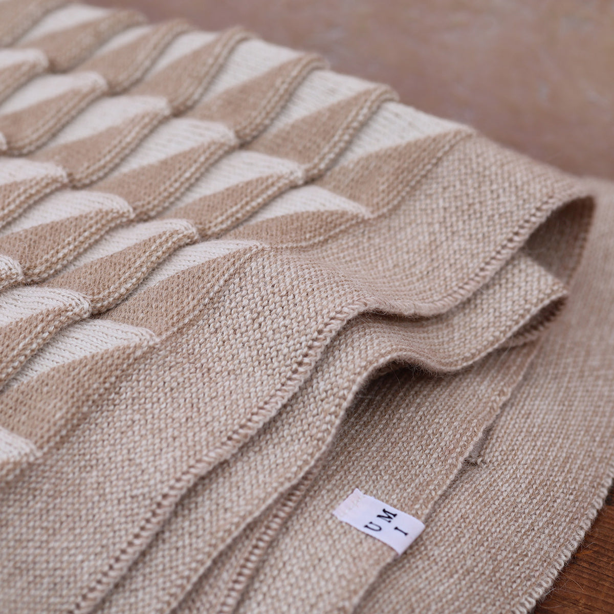 Baby Blanket Chunky Triangles - Alpaca/Organic Merino (96x80m)