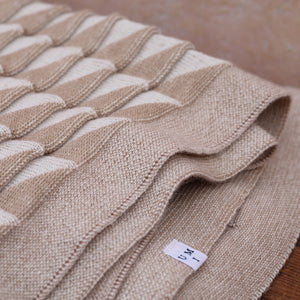 Baby Blanket Chunky Triangles - Alpaca/Organic Merino (96x80m)