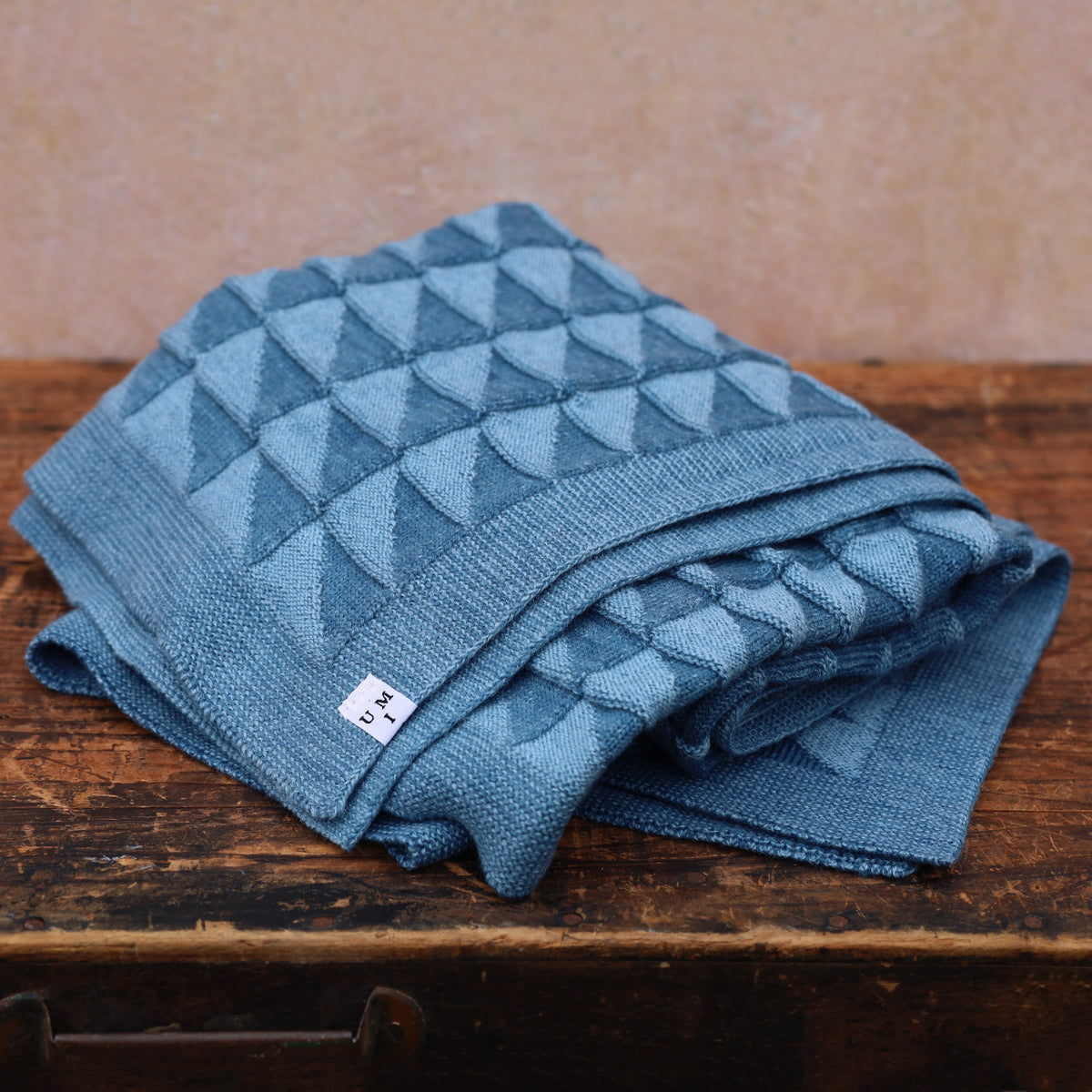 Baby Blanket Triangles - 100% Organic Plant Dyed GOTS Merino Wool (94x78m)