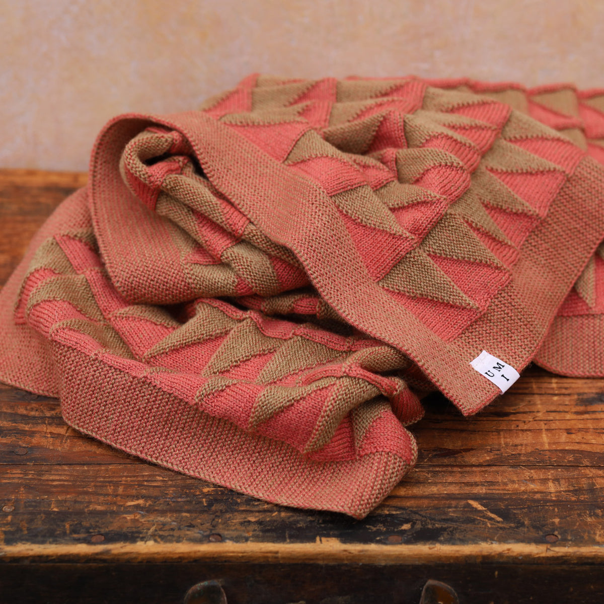 Baby Blanket Triangles - 100% Organic Plant Dyed GOTS Merino Wool (94x78m)