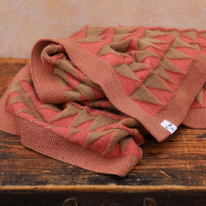Baby Blanket Triangles - 100% Organic Plant Dyed GOTS Merino Wool (94x78m)
