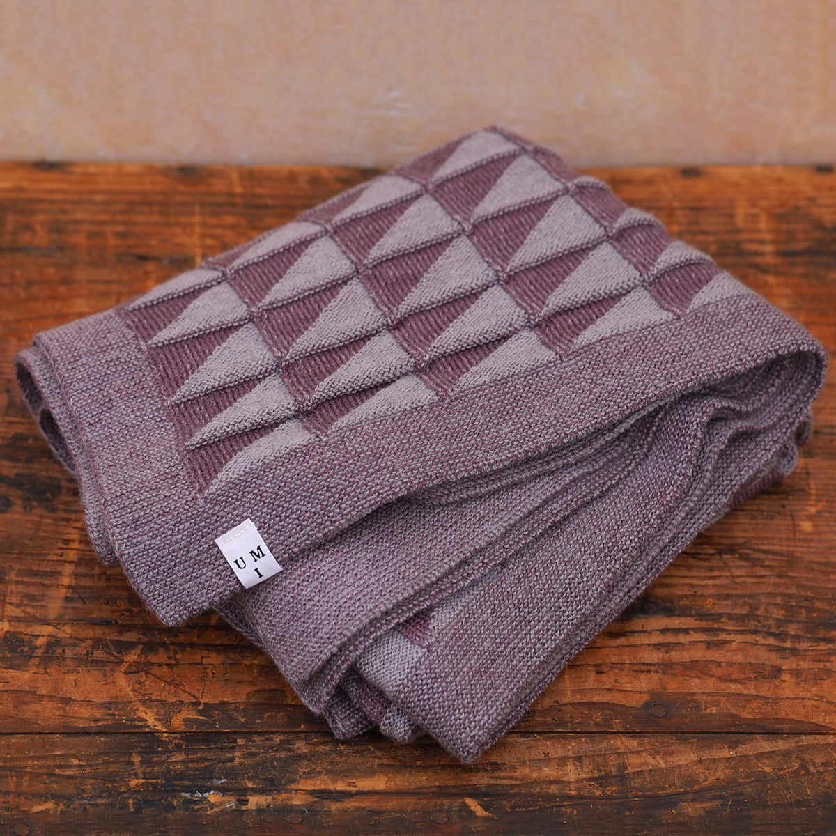 Baby Blanket Triangles - 100% Organic Plant Dyed GOTS Merino Wool (94x78m)