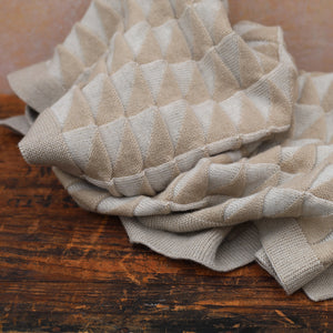 Baby Blanket Triangles - 100% Organic Plant Dyed GOTS Merino Wool (94x78m)