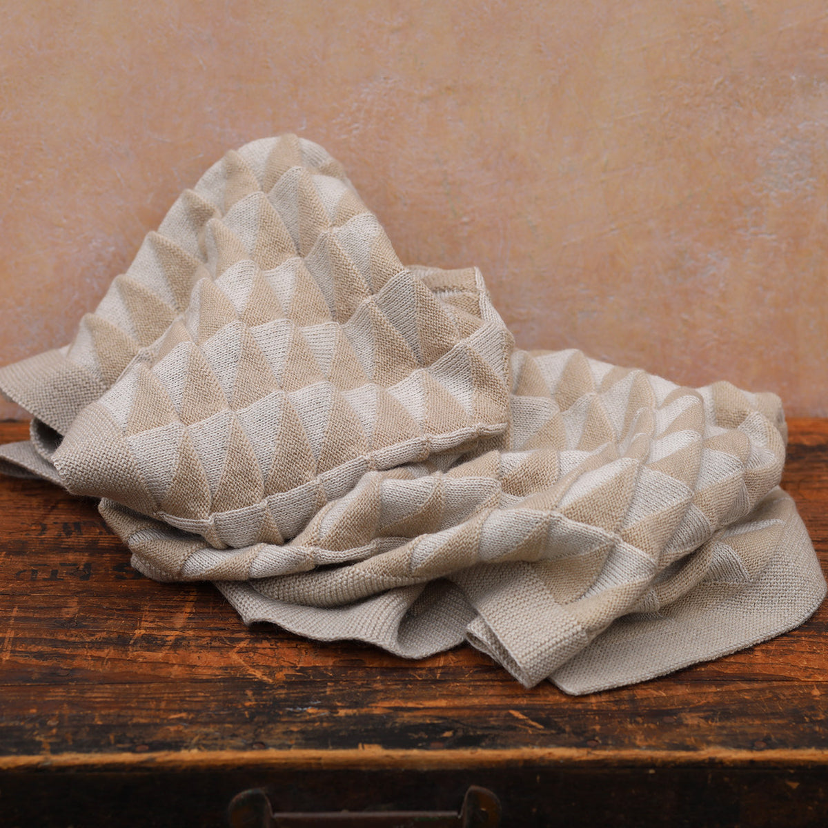 Baby Blanket Triangles - 100% Organic Plant Dyed GOTS Merino Wool (94x78m)