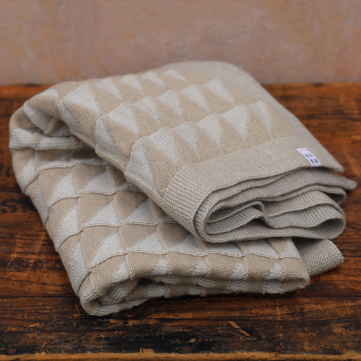 Baby Blanket Triangles - 100% Organic Plant Dyed GOTS Merino Wool (94x78m)