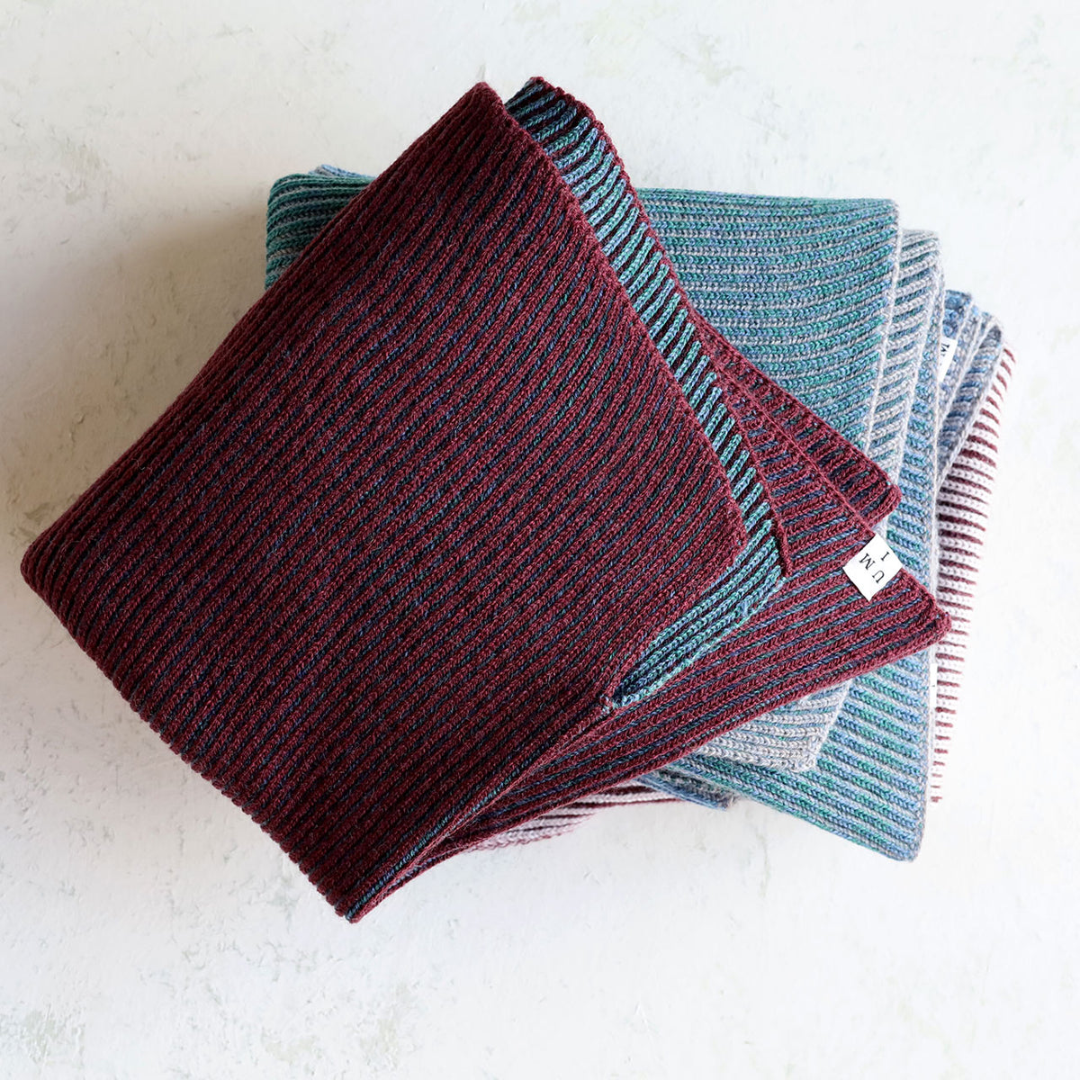Brioche Split Cowl - 100% Extrafine Merino