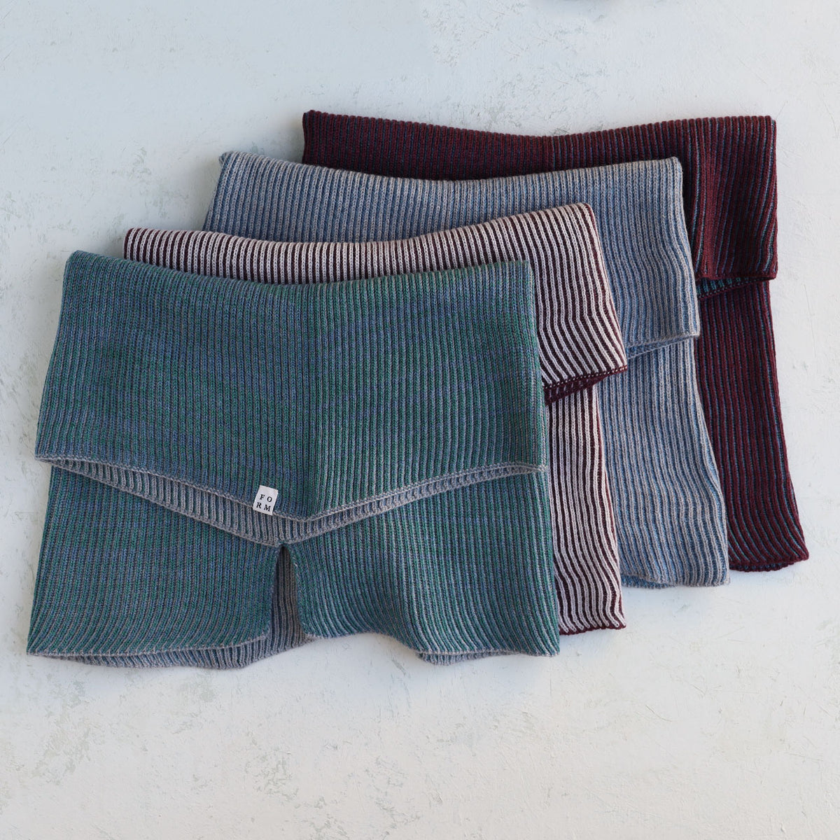 Brioche Split Cowl - 100% Extrafine Merino