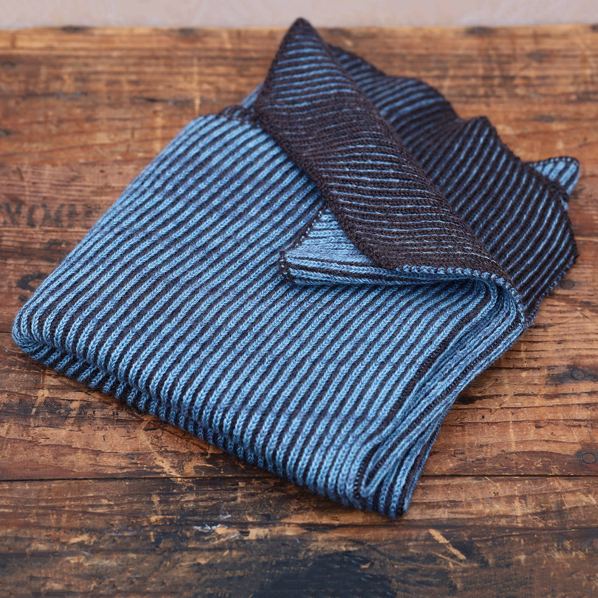 Brioche Split Cowl - 100% Extrafine Merino