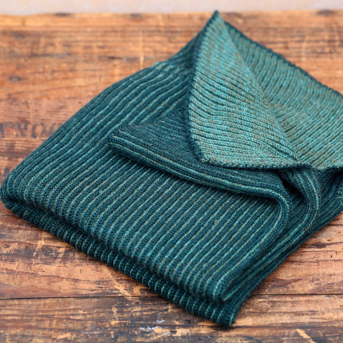 Brioche Split Cowl - 100% Extrafine Merino