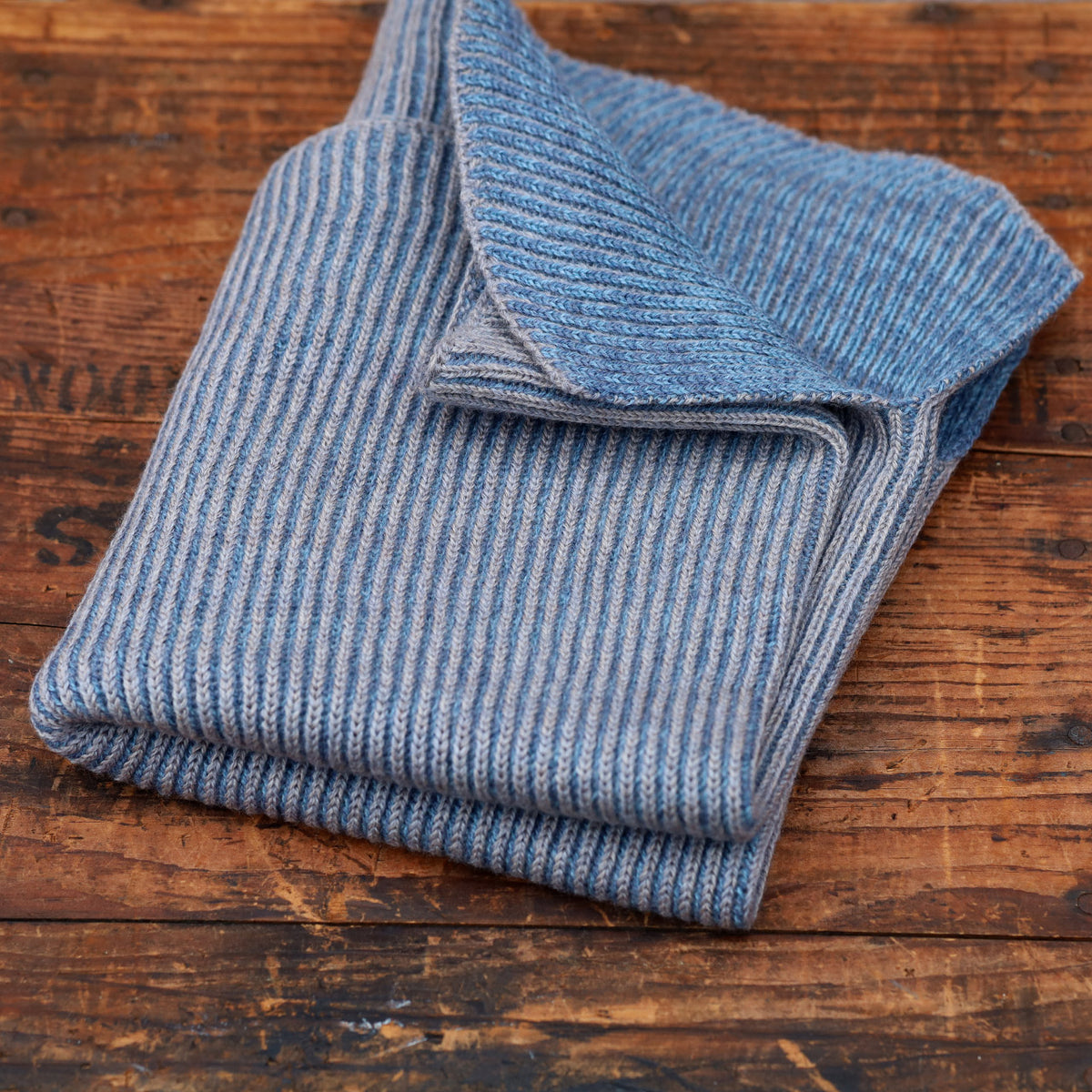 Brioche Split Cowl - 100% Extrafine Merino