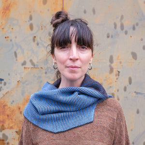 Brioche Split Cowl - 100% Extrafine Merino