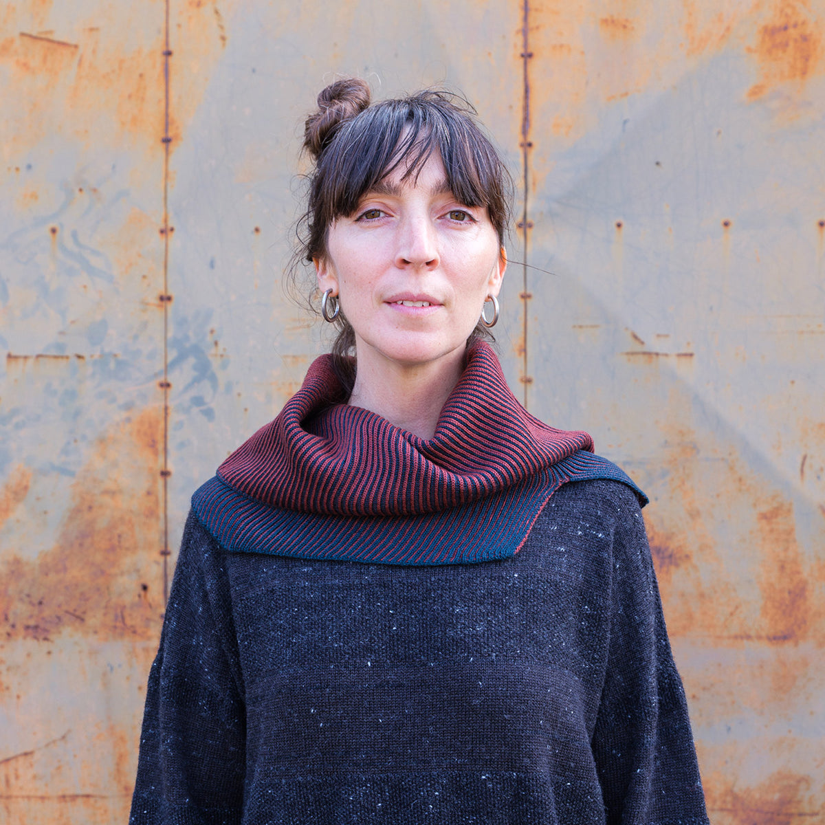 Brioche Split Cowl - 100% Extrafine Merino