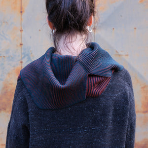 Brioche Split Cowl - 100% Extrafine Merino