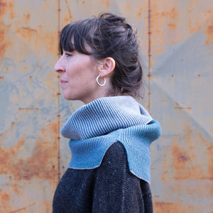 Brioche Split Cowl - 100% Extrafine Merino