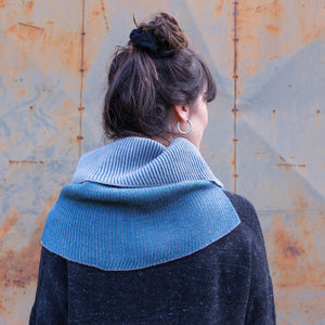 Brioche Split Cowl - 100% Extrafine Merino