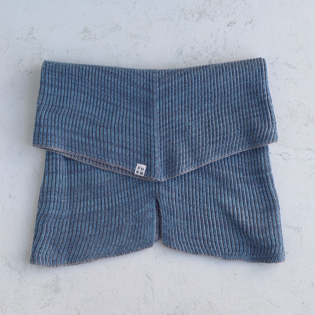 Brioche Split Cowl - 100% Extrafine Merino