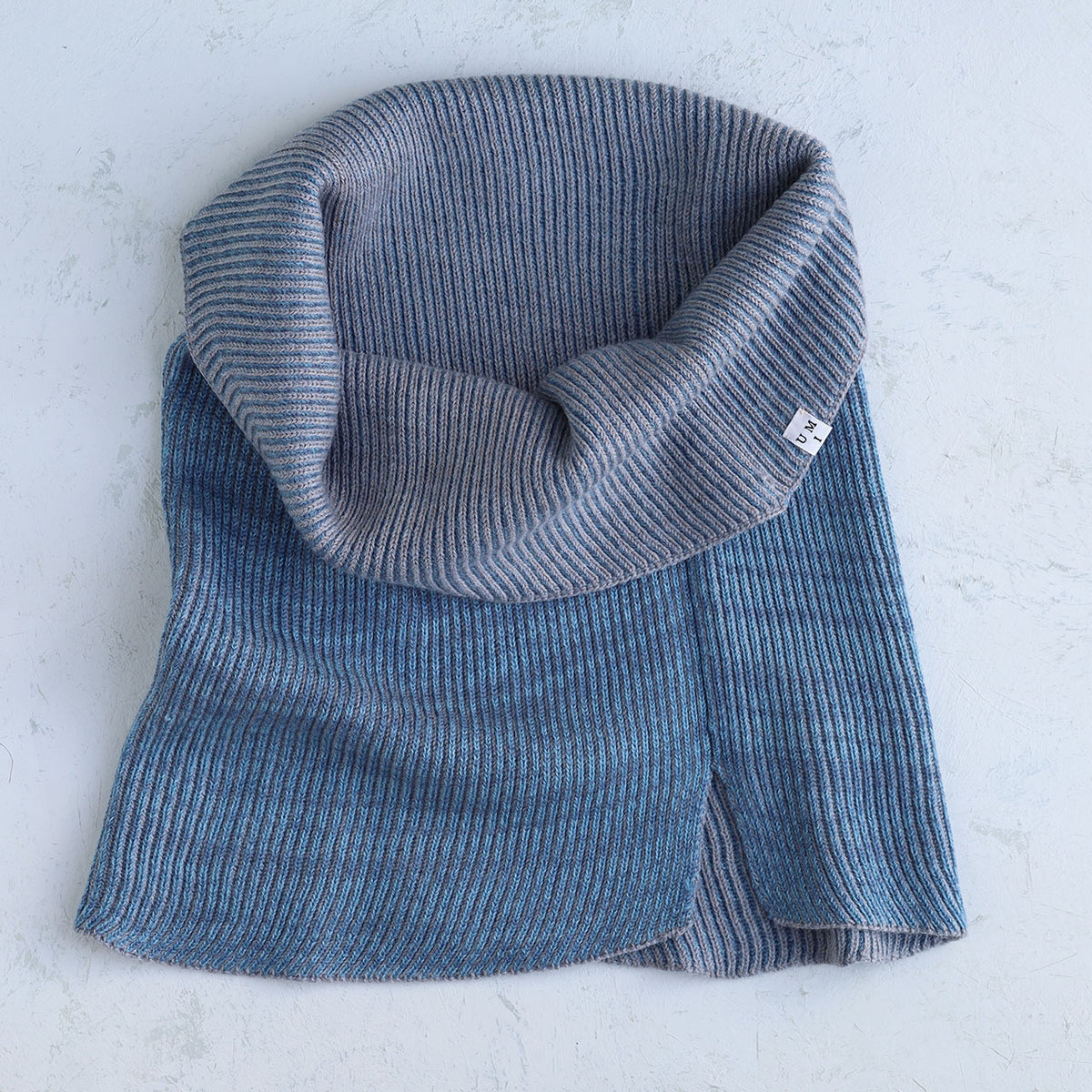 Brioche Split Cowl - 100% Extrafine Merino