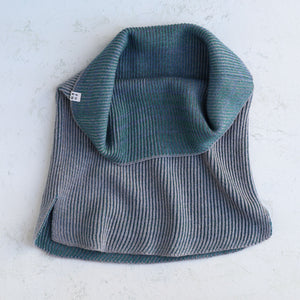 Brioche Split Cowl - 100% Extrafine Merino