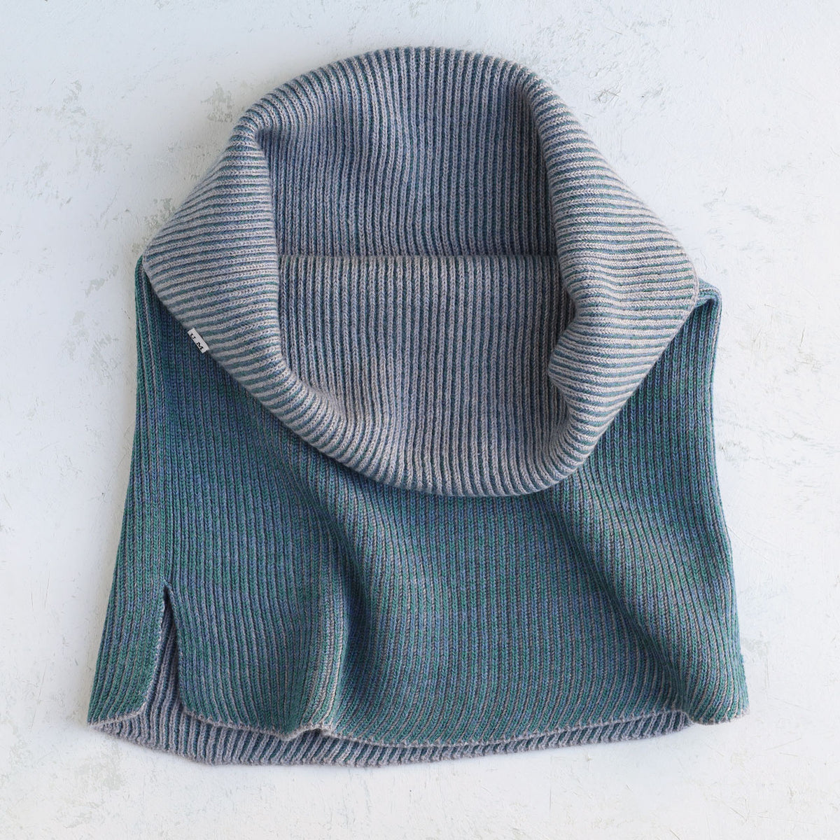 Brioche Split Cowl - 100% Extrafine Merino
