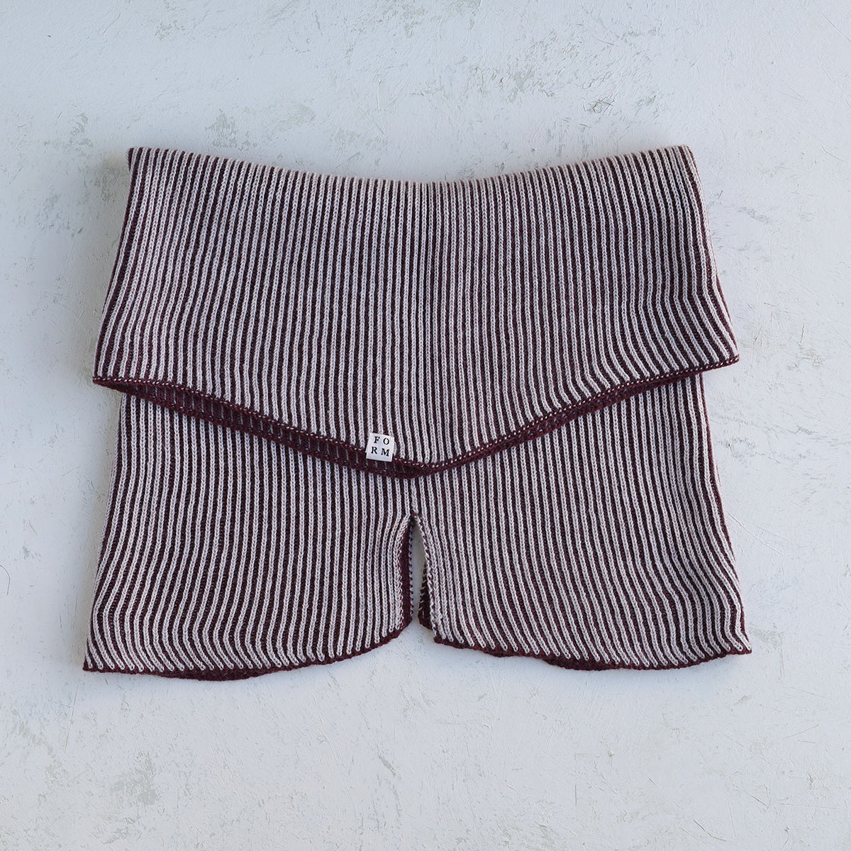 Brioche Split Cowl - 100% Extrafine Merino