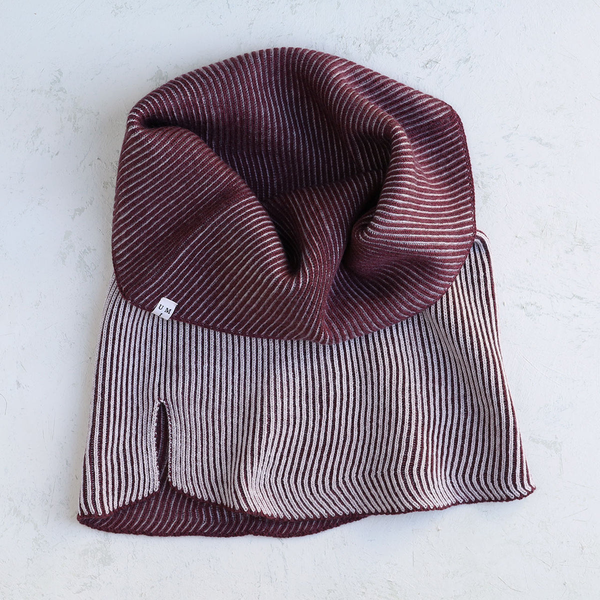 Brioche Split Cowl - 100% Extrafine Merino