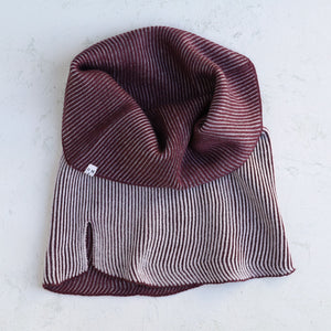 Brioche Split Cowl - 100% Extrafine Merino