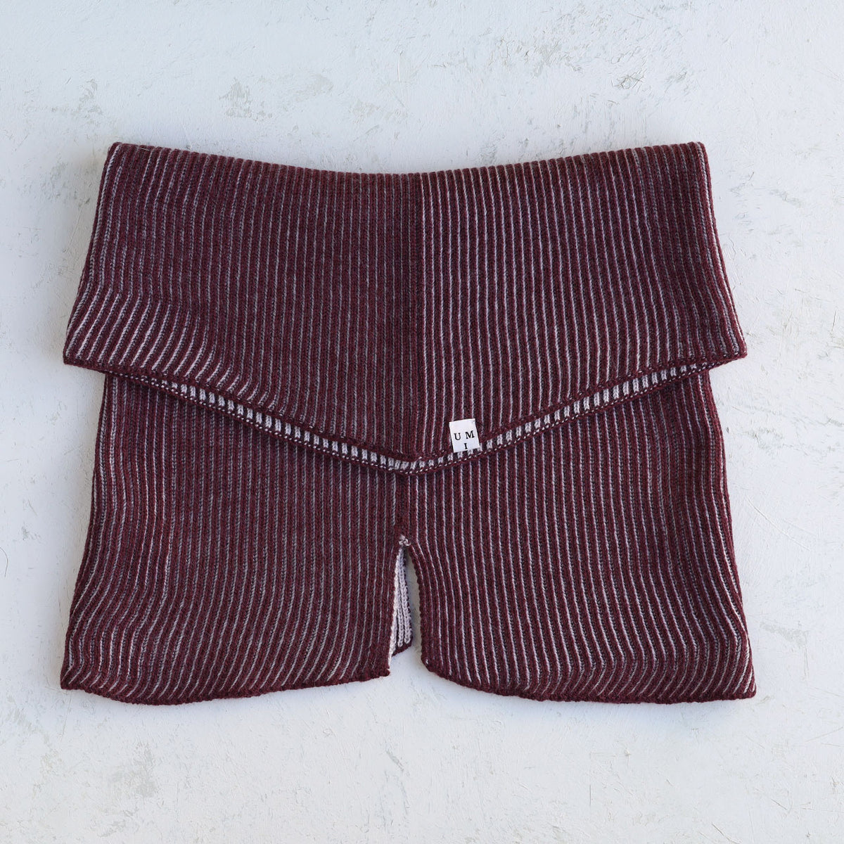Brioche Split Cowl - 100% Extrafine Merino