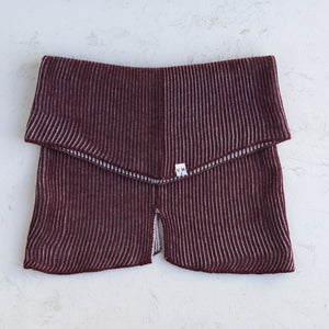 Brioche Split Cowl - 100% Extrafine Merino