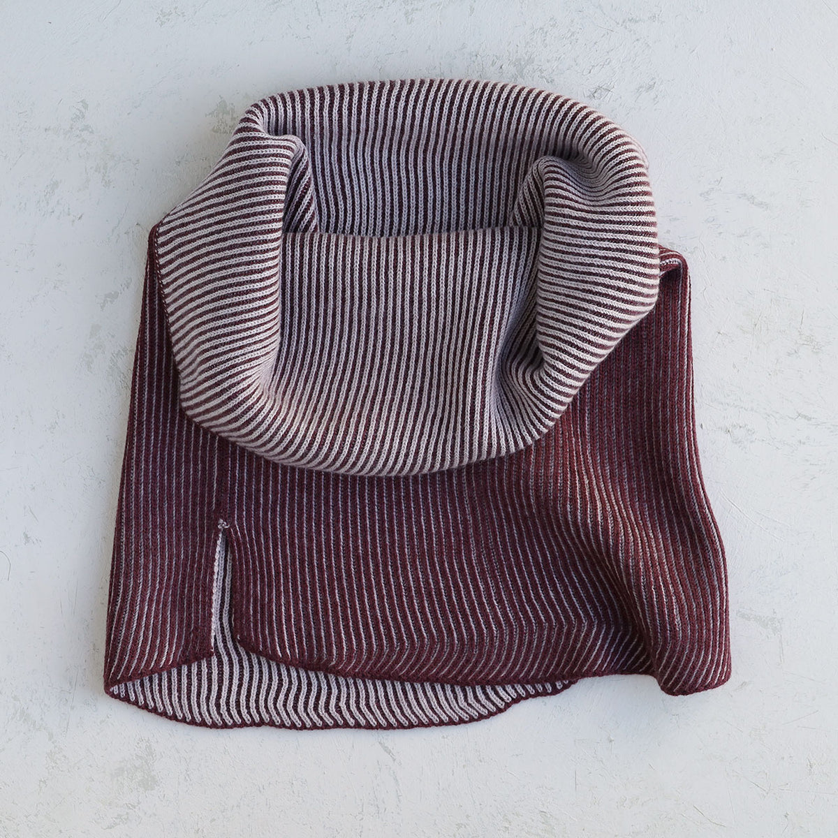 Brioche Split Cowl - 100% Extrafine Merino