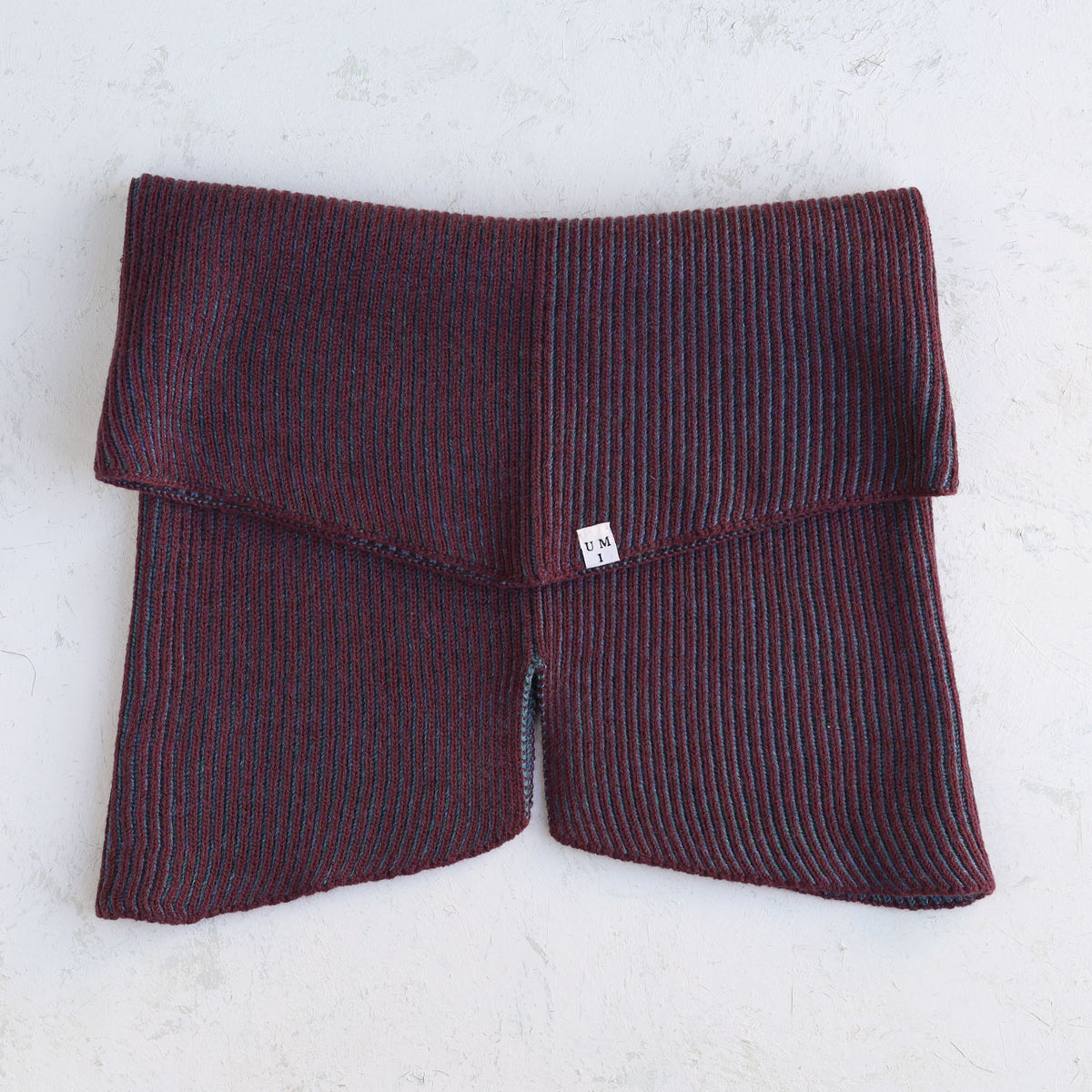 Brioche Split Cowl - 100% Extrafine Merino