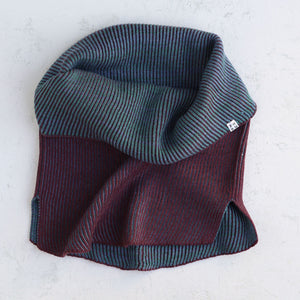 Brioche Split Cowl - 100% Extrafine Merino