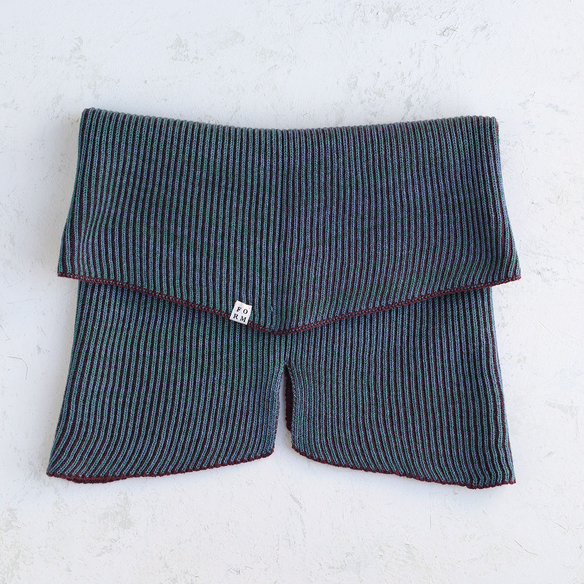 Brioche Split Cowl - 100% Extrafine Merino