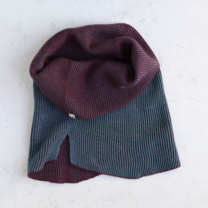 Brioche Split Cowl - 100% Extrafine Merino