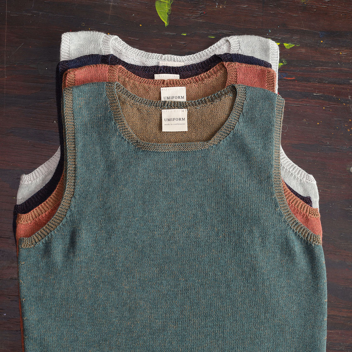 Clara Singlet - Organic Cotton/Merino Knit