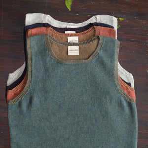 Clara Singlet - Organic Cotton/Merino Knit