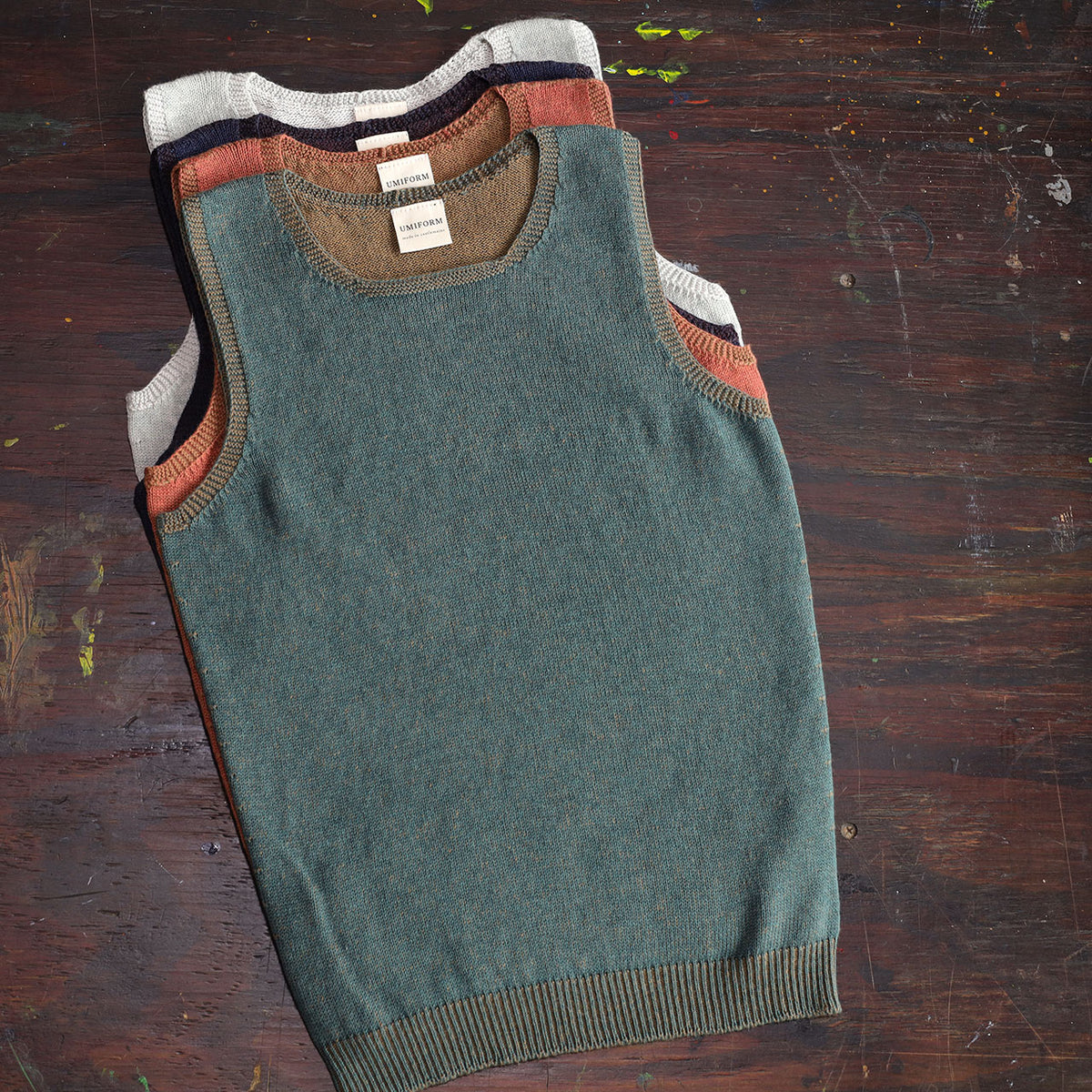 Clara Singlet - Organic Cotton/Merino Knit