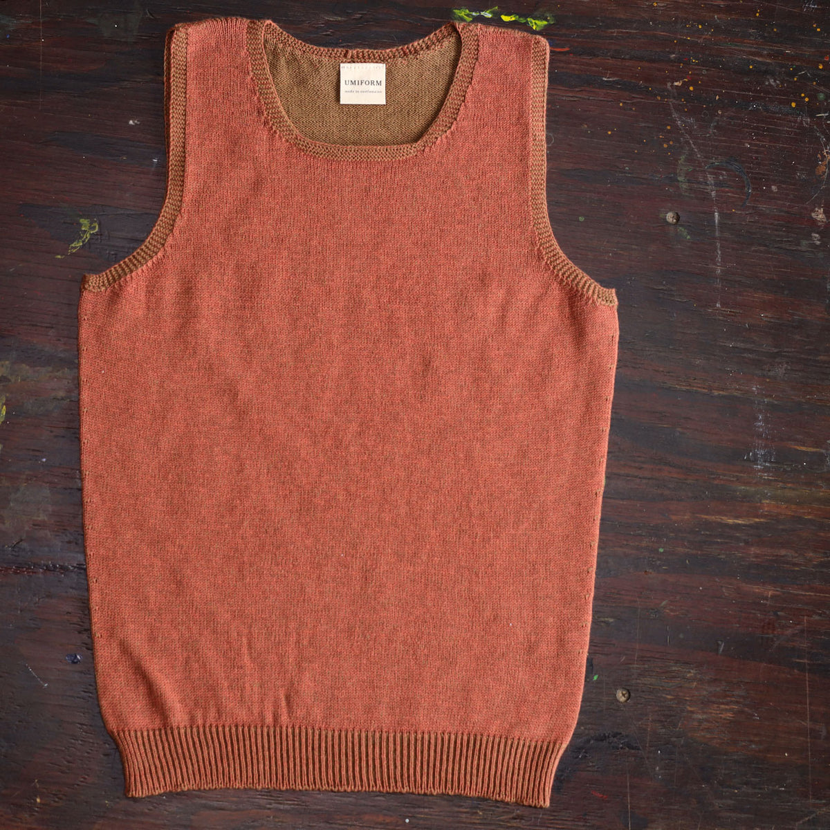 Clara Singlet - Organic Cotton/Merino Knit