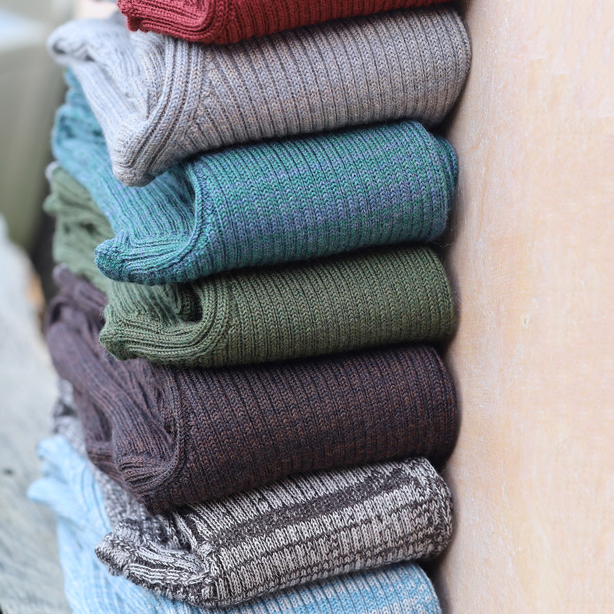Harry Knitted Rib Leggings - 100% Extra Fine Merino - Grey