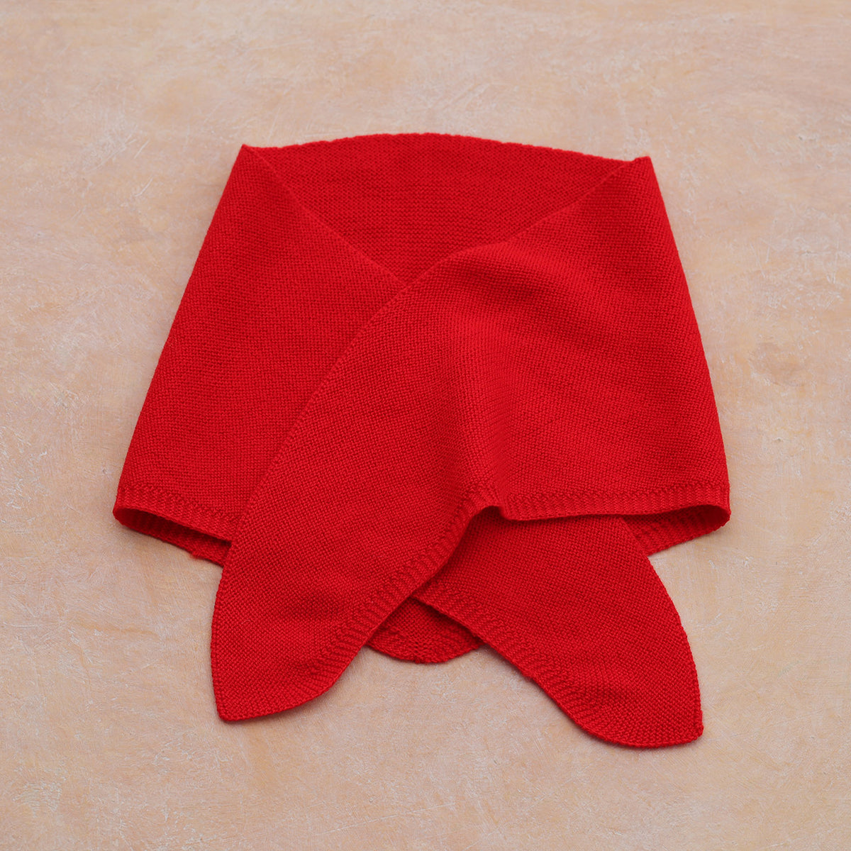 Triangle Knit Scarf - Extra Fine Merino - Primary Colours