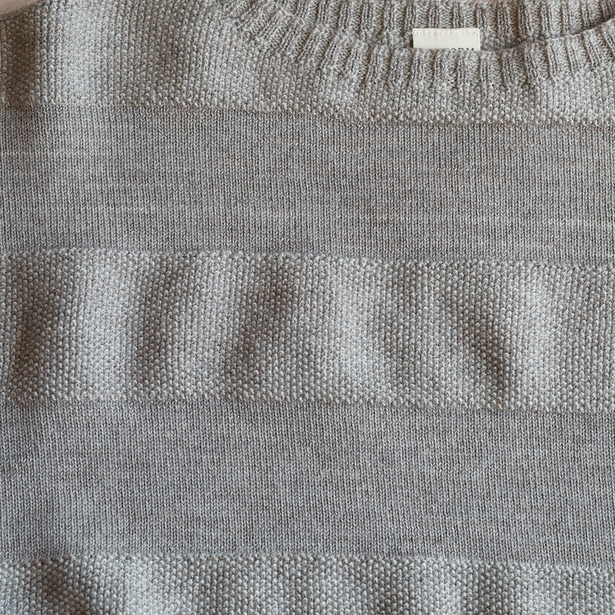 Moss Crop Jumper - 100% Highland Wool - French Clay