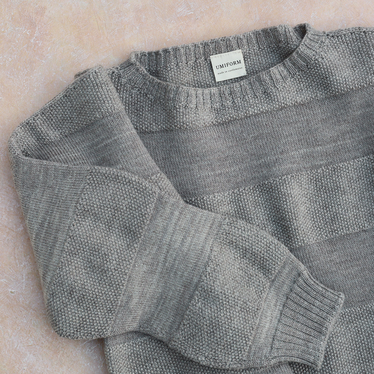 Moss Crop Jumper - 100% Highland Wool - French Clay