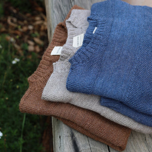 Moss Crop Jumper - 100% Wool - Chestnut