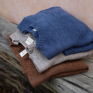 Moss Crop Jumper - 100% Wool - Chestnut