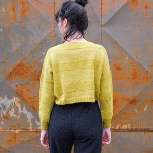 Moss Crop Jumper - Alpaca/Merino Tweed - Oxalis